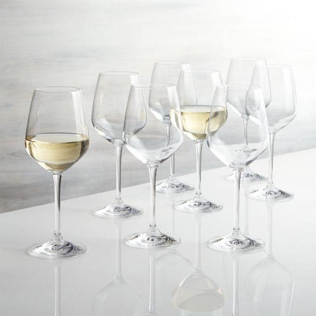 Nattie White Wine Glasses, Set of 8