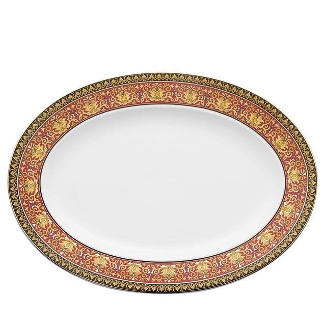 Rosenthal Meets Versace Medusa Red Platter, 15.75"