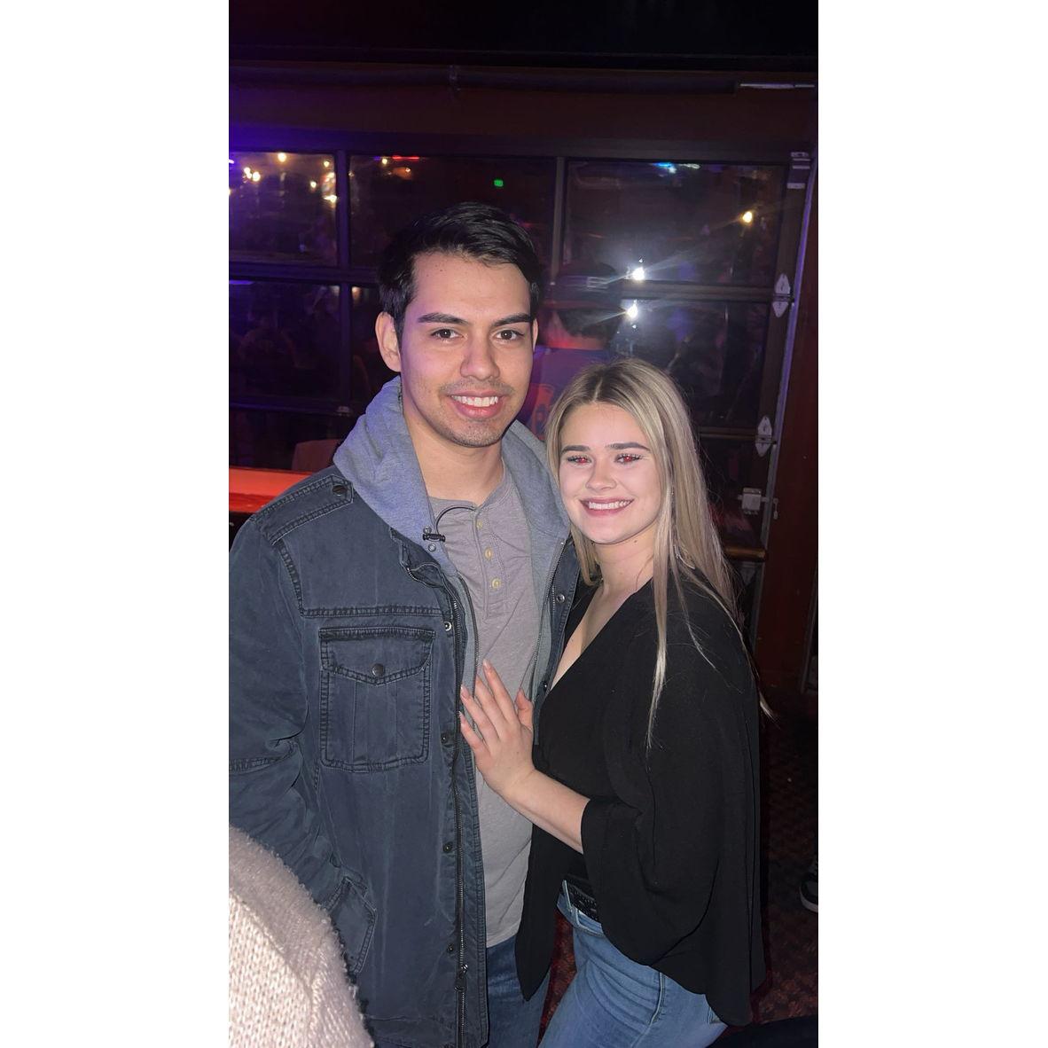Wild West Country Dance Bar - Where we first said I love you - Two Years later we captured this photo