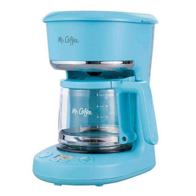 Mr. Coffee 5-Cup Programmable Coffee Maker - Artic Blue