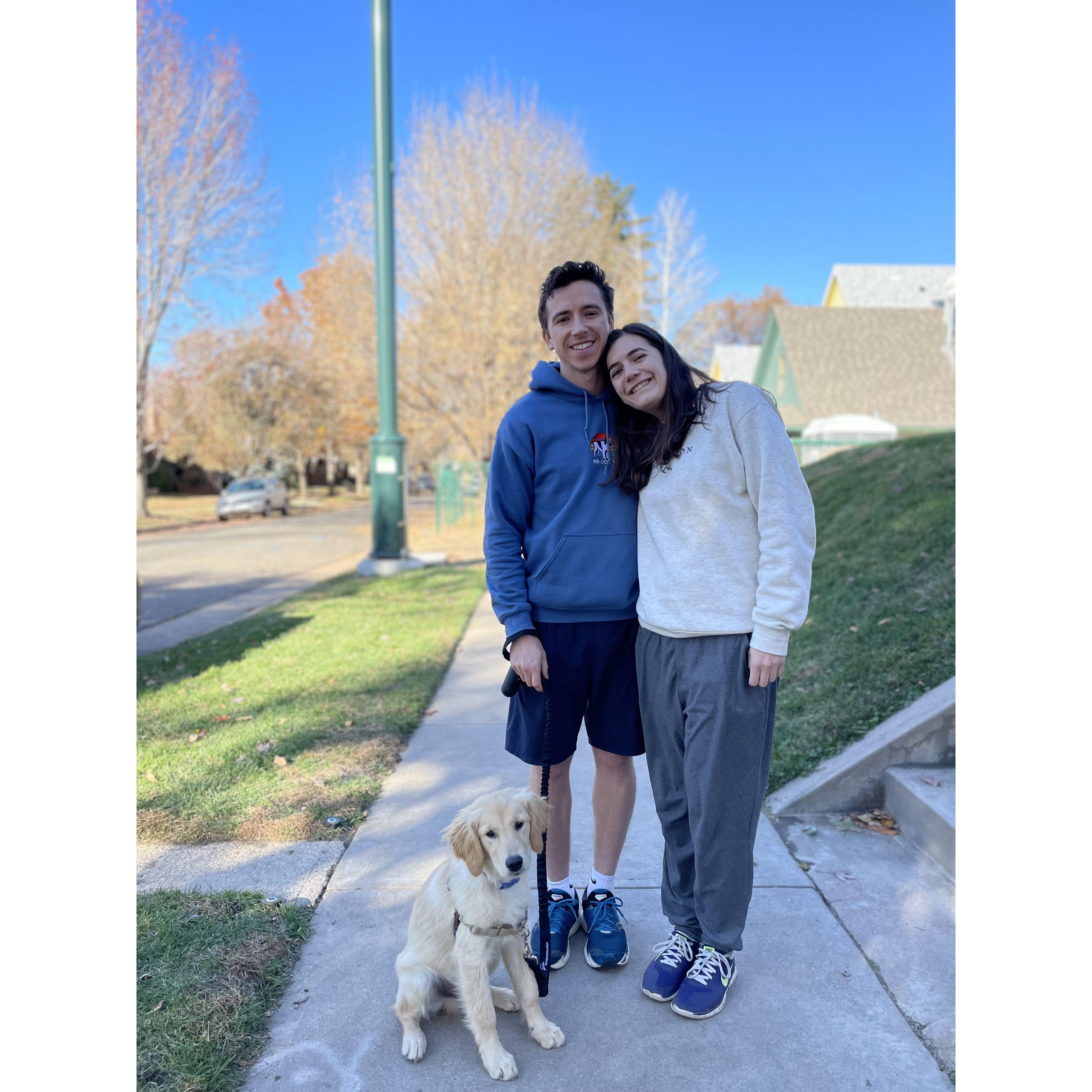 First walk with Ollie!