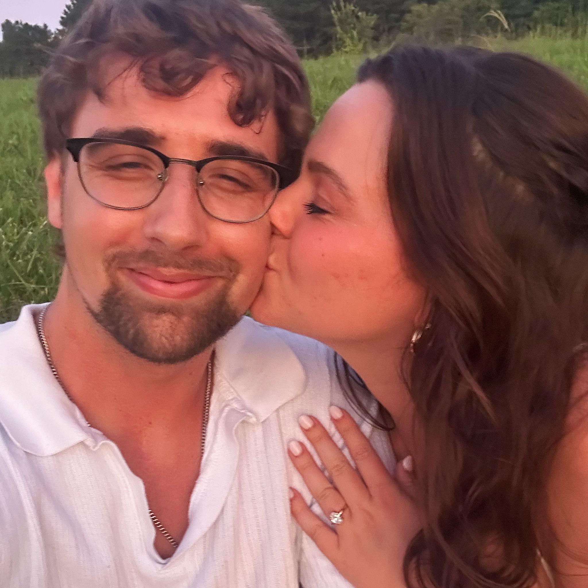 Moments after engagement! Shout out to Evan's adrenaline rush that helped him sprint a mile back to the car to get his phone for a pic!