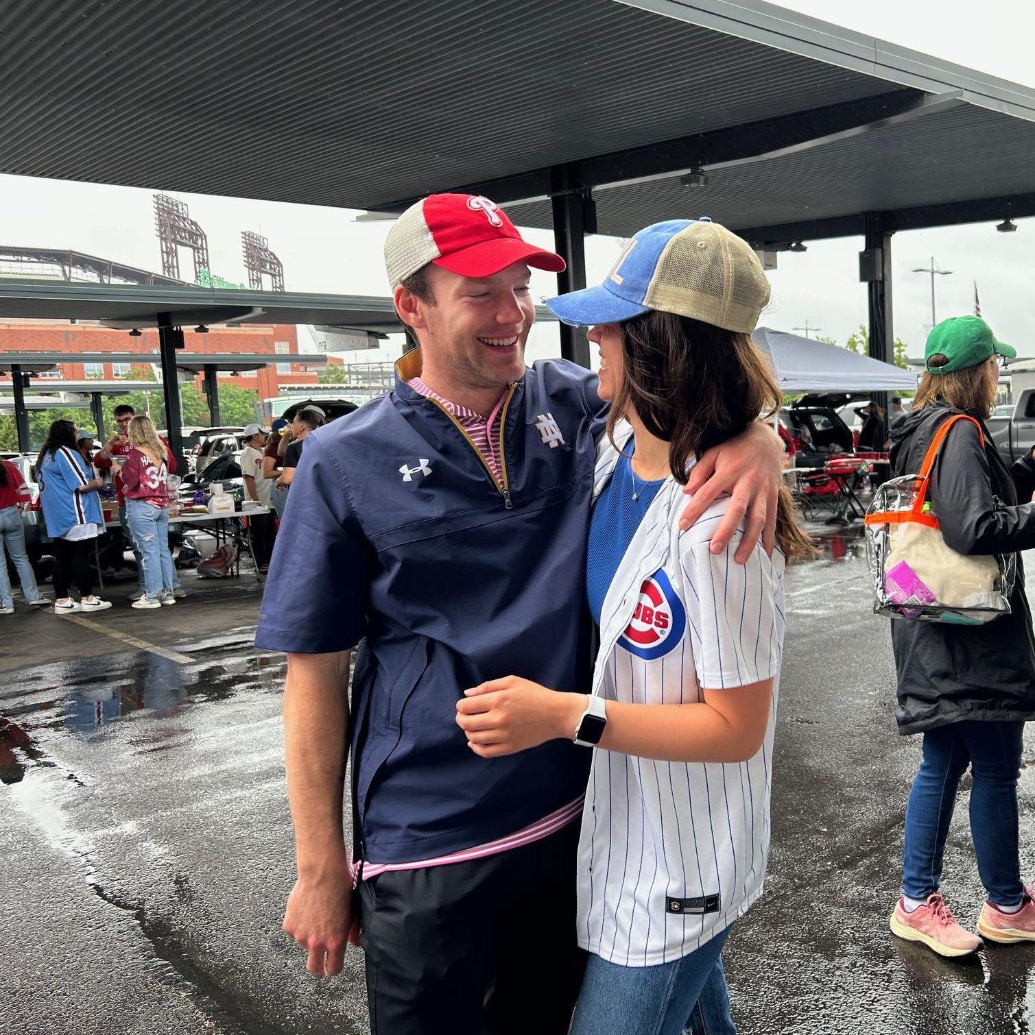 We first met at a Phillies game. Phillies and Cubs forever in our hearts
