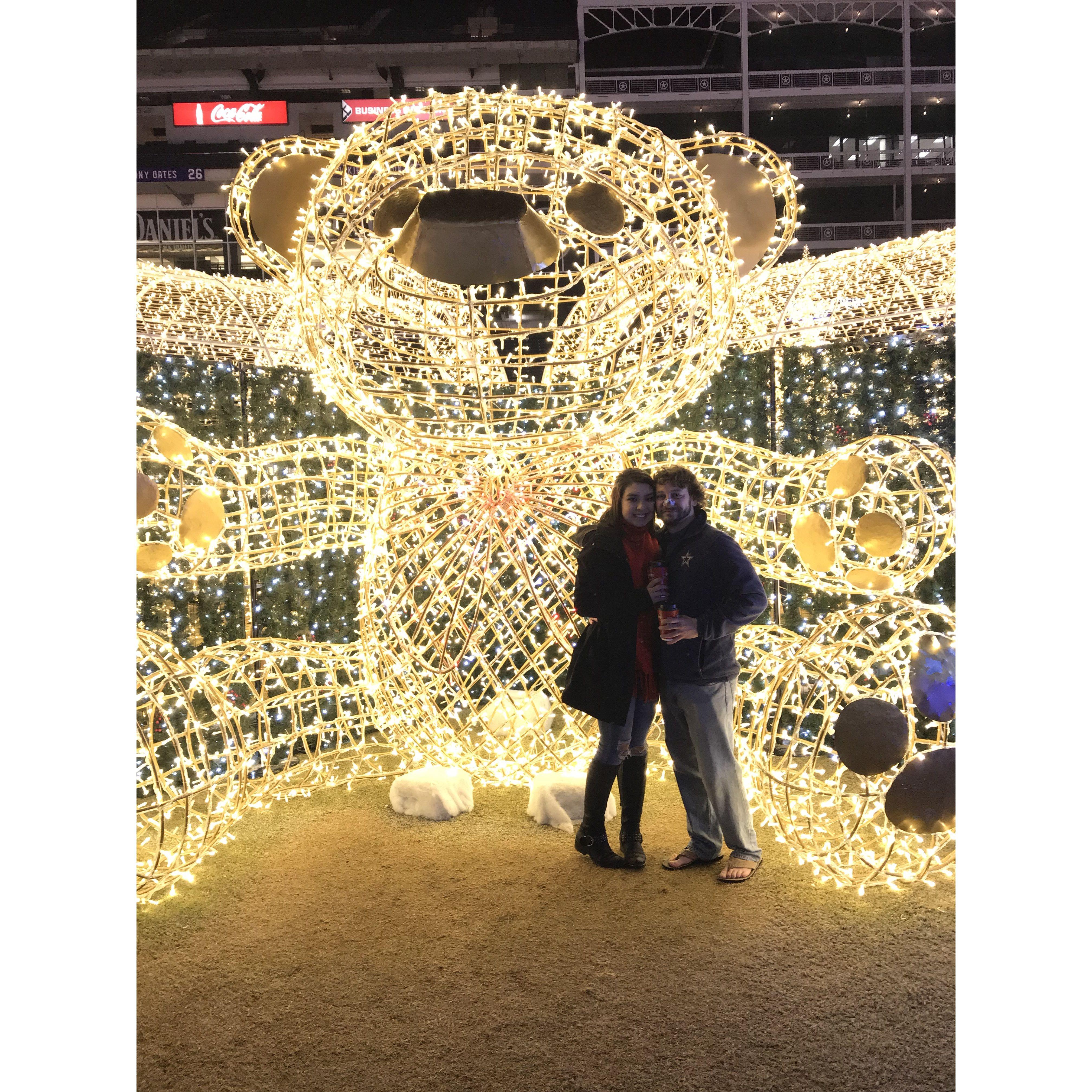 One of our first pictures together. Christmas season 2018!