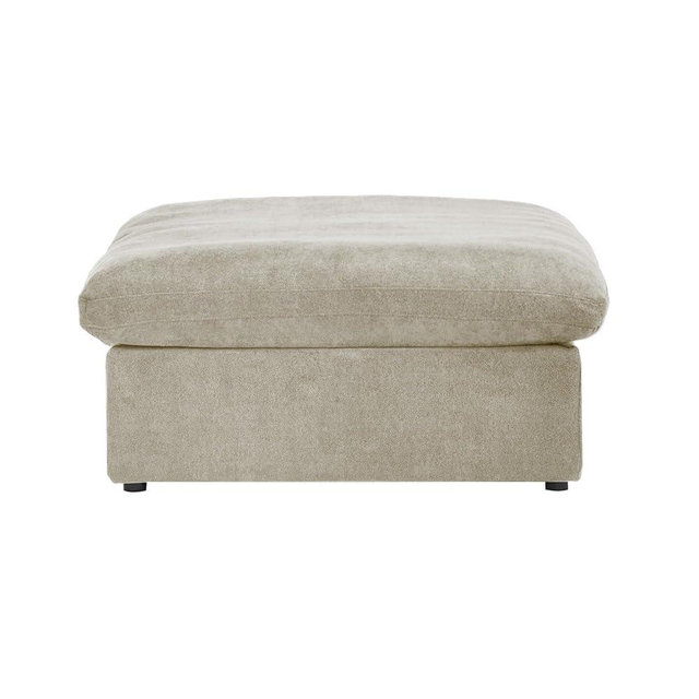 JACH Storage Ottoman Module for Living Room, Cushion Cover Removable, Minimalist Comfy Breathable Ottoman for Living Room Apartment (Khaki)