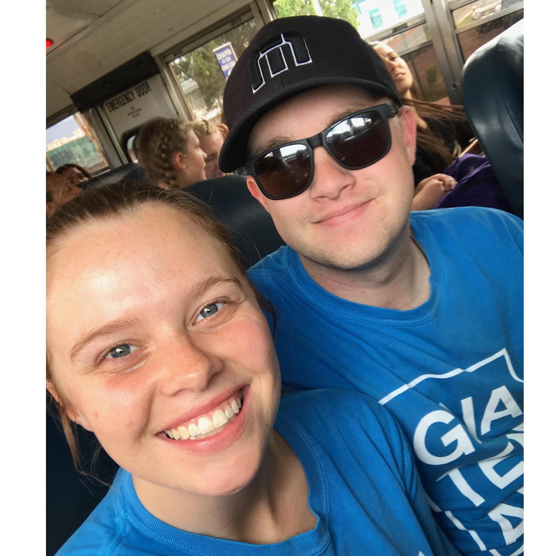 This picture was taken on our way to serve young girls in Guatemala!
