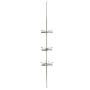 .ORG 3-Tier Pole Caddy in Matte Nickel