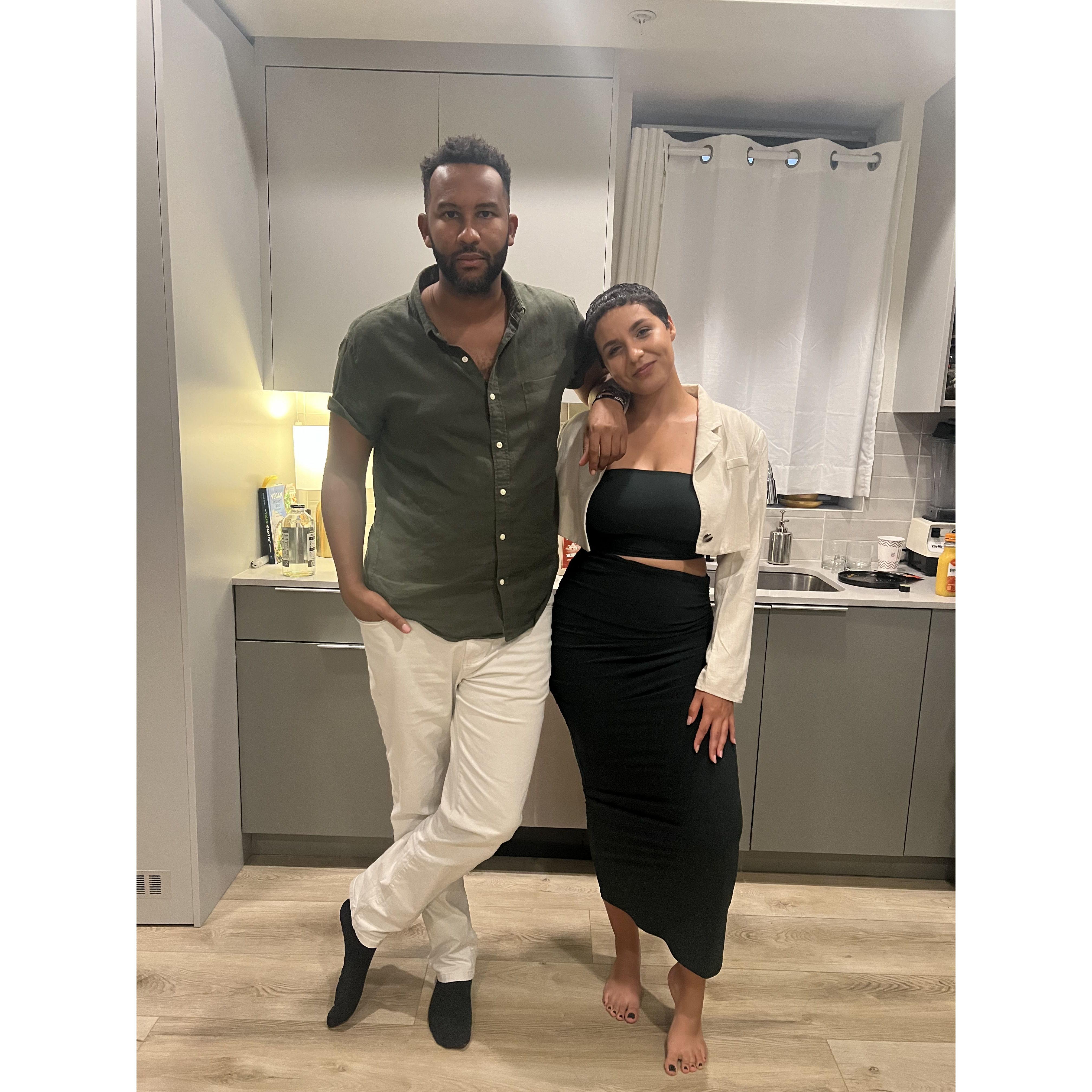 We like the same colors so much we unintentionally match quite often...