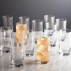 Aspen 18-Oz. Highball Glasses Set of 12 | Crate & Barrel