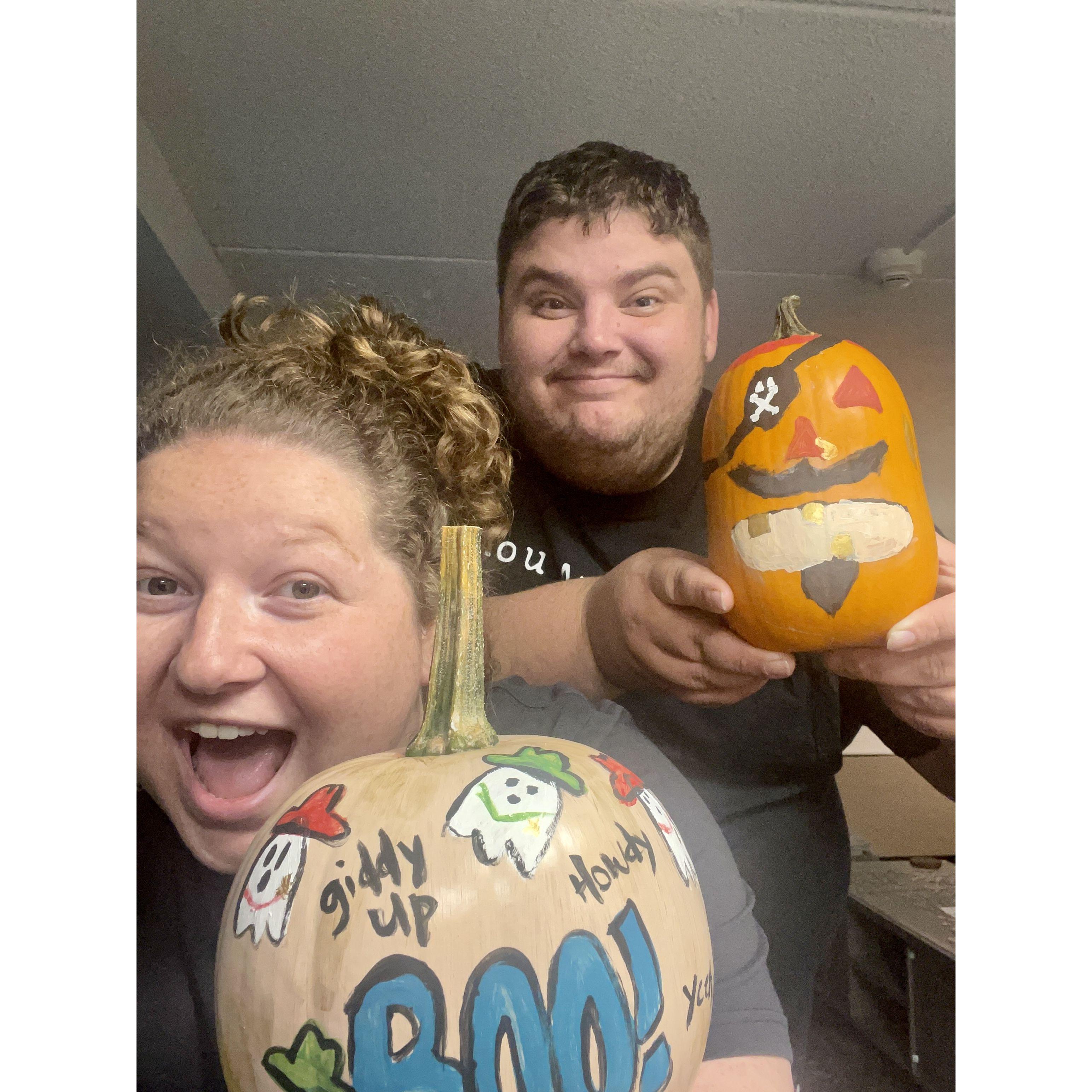 Jordan is for sure the romantic in our relationship. Pumpkin patches, dancing, movie dates - sign him up :)