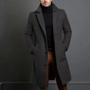Oliver Tailored Overcoat | Lapel Collar Button Front Overcoat