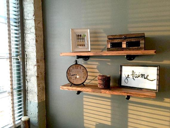 Wood Floating Shelves, 48-Inch