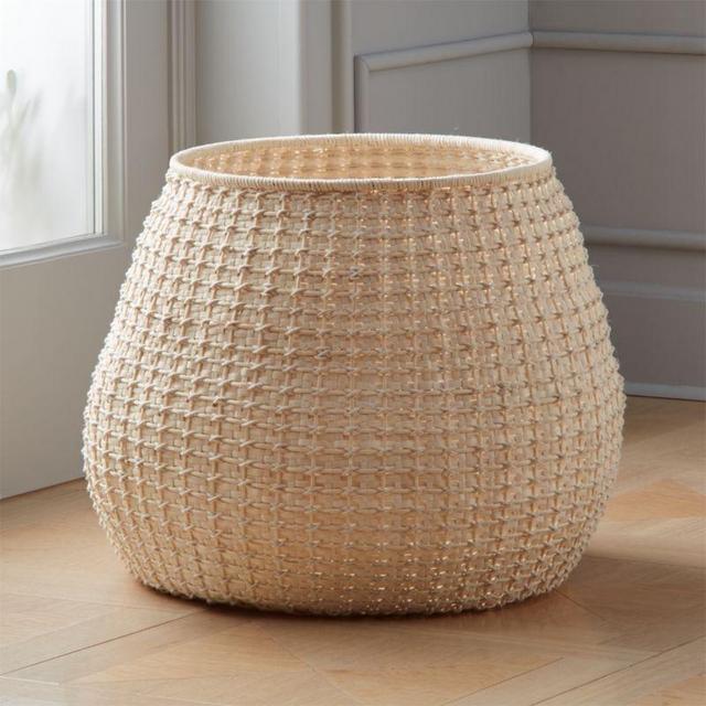 Clover Ivory Basket