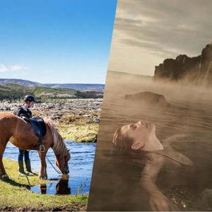 Reykjavik Lava Fields Horse Riding and Lagoon