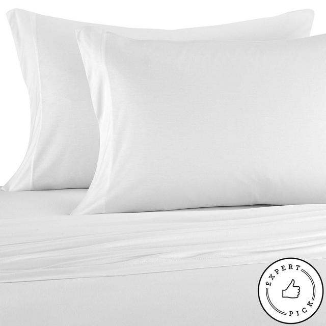 Pure Beech® Jersey Knit Modal King Sheet Set in White