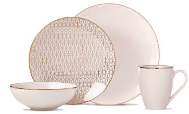 Trianna Microwave Safe Dinnerware Collection - Blush