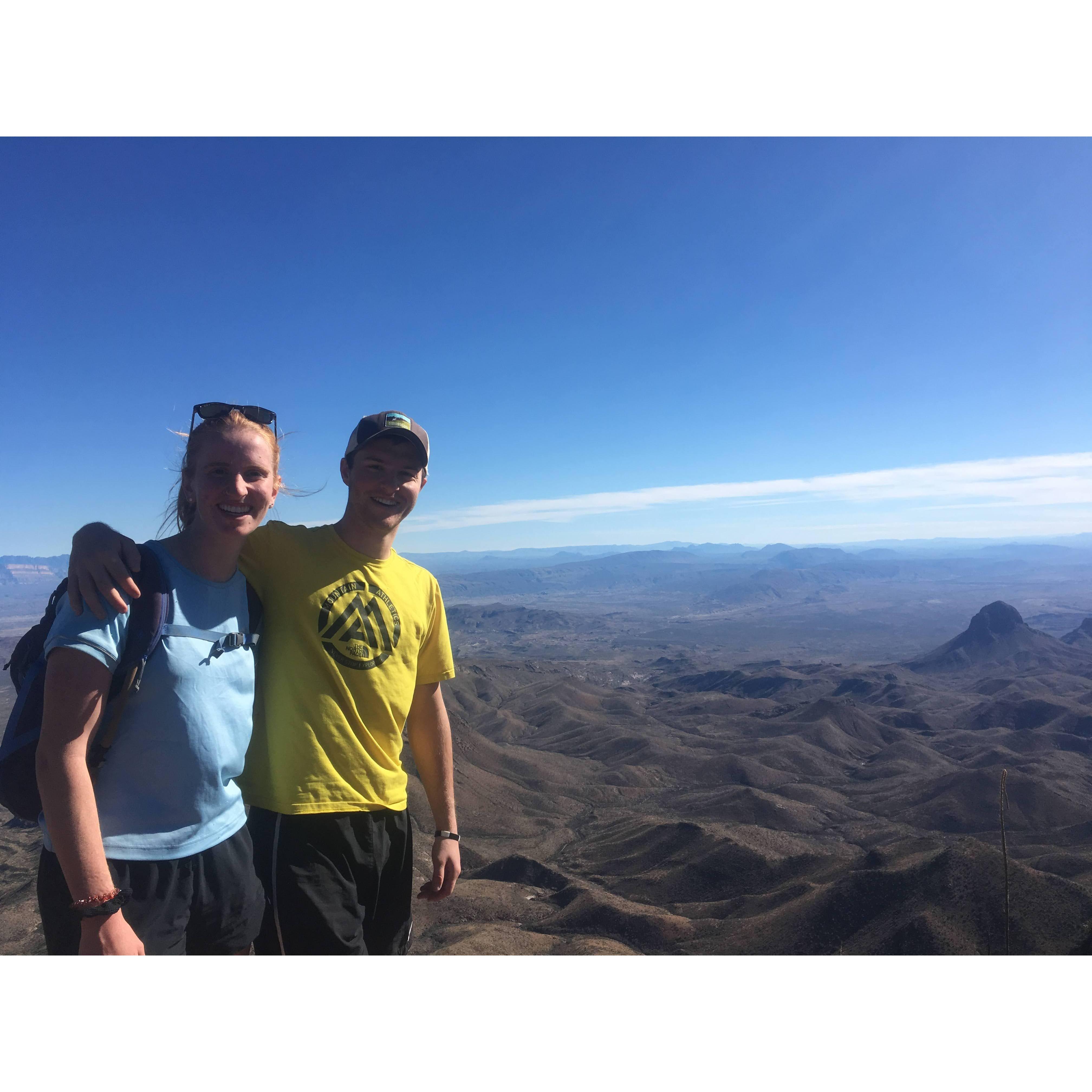 View from the south rim at Big Bend National Park in 2018