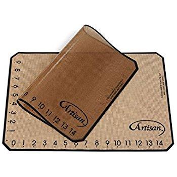 Artisan Silicone Baking Mat for Half-Size Cookie Sheet with Ruler Border - 2-Pack