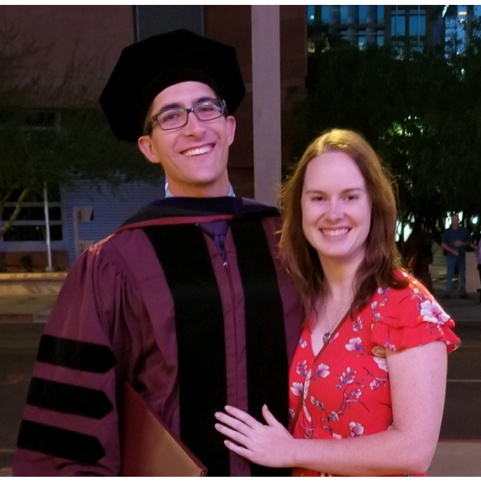 Danny graduating law school in 2019