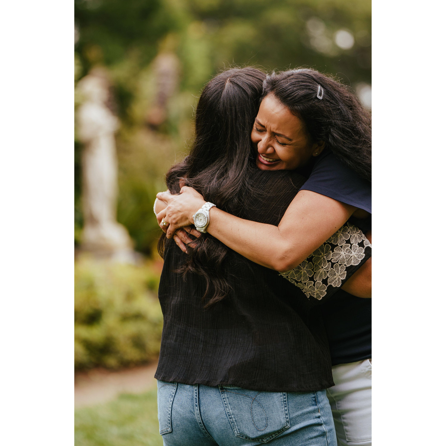 Right after Chuffy proposed, Natali's family surprised her and met us at the Huntington Library!