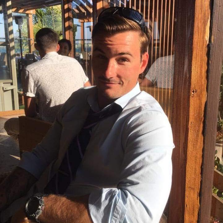 The confident smirk of man who just got engaged!