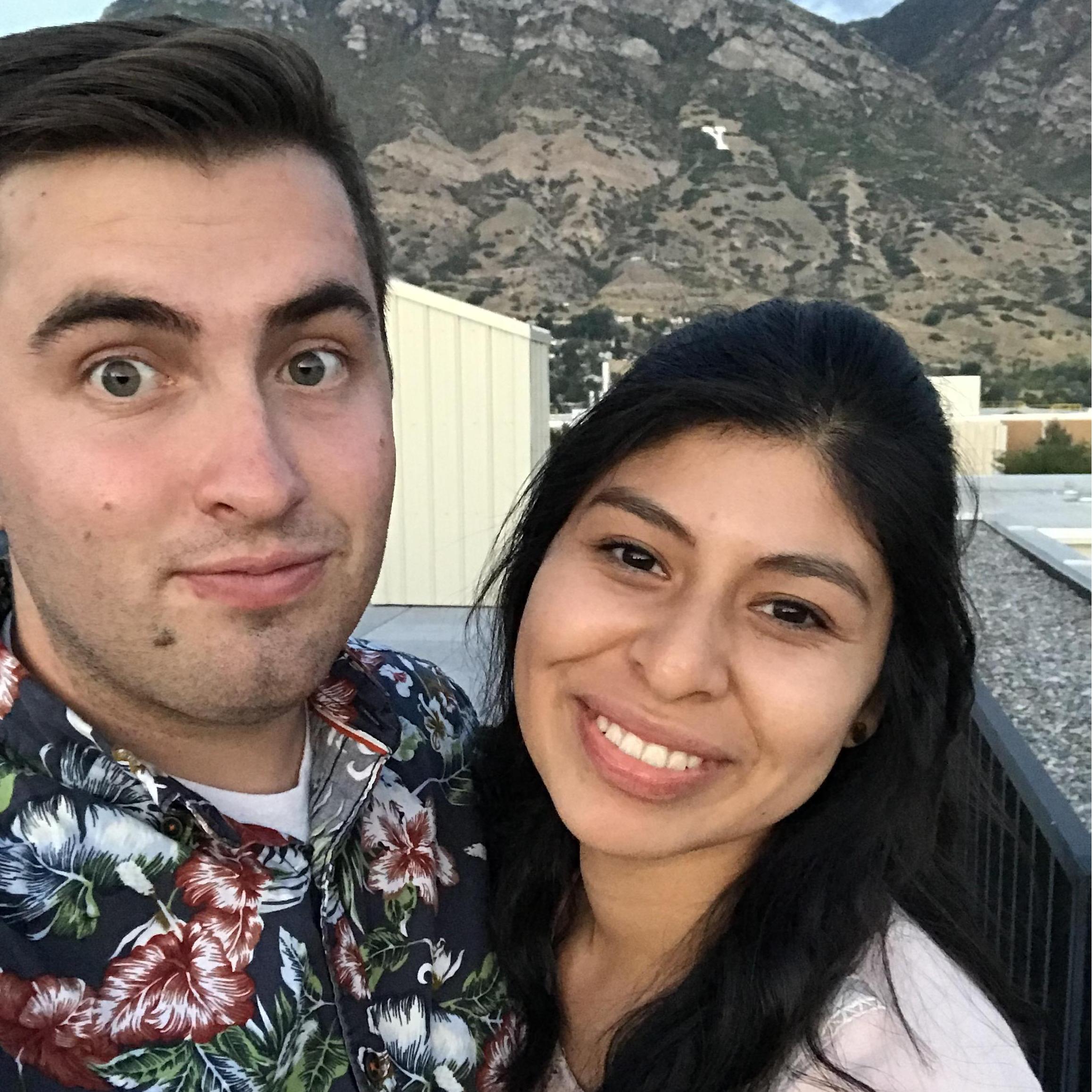 Nadia took Jason on a date to the BYU Planetarium.