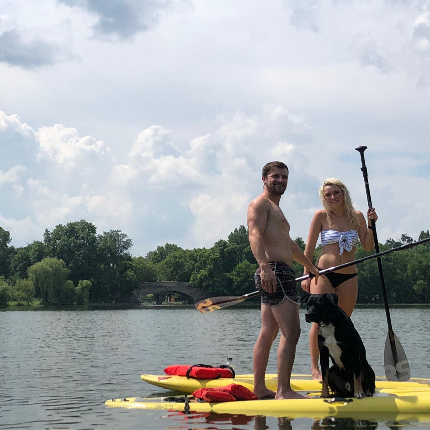 Cody and I's second date on Lake Bde Maka Ska with Ziggy boy