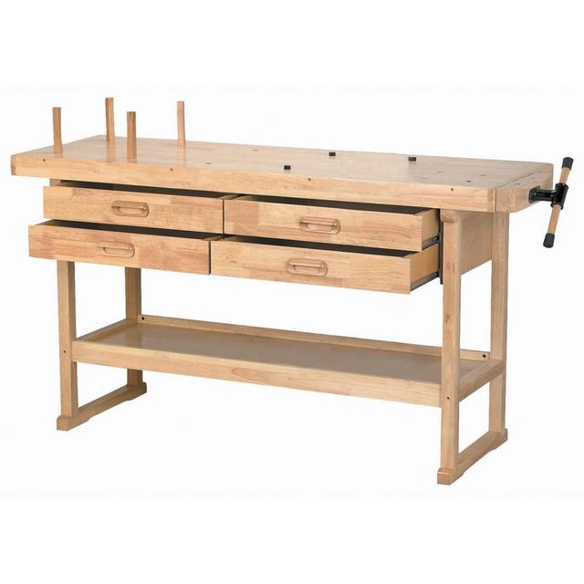 60 in. 4 Drawer Hardwood Workbench