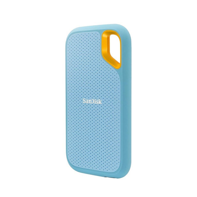 SanDisk 1TB Extreme Portable SSD - Up to 1050MB/s, USB-C, USB 3.2 Gen 2, IP65 Water and dust Resistance, Updated Firmware, Sky Blue - External Solid State Drive - SDSSDE61-1T00-G25B