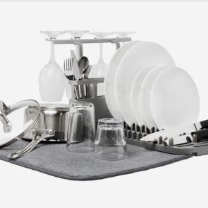 Dish Rack With Dry Mat