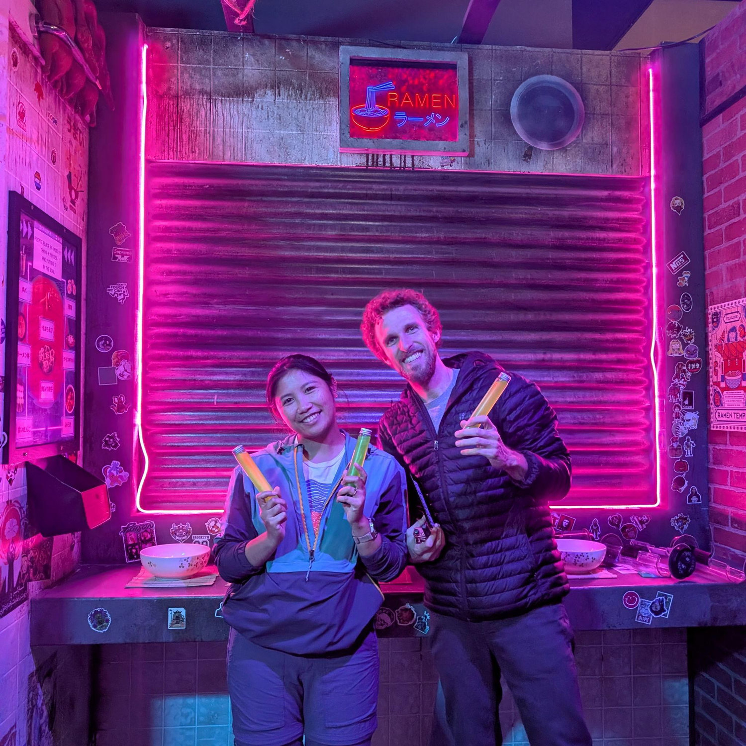 We escaped! Couples that do escape rooms together stay together :)