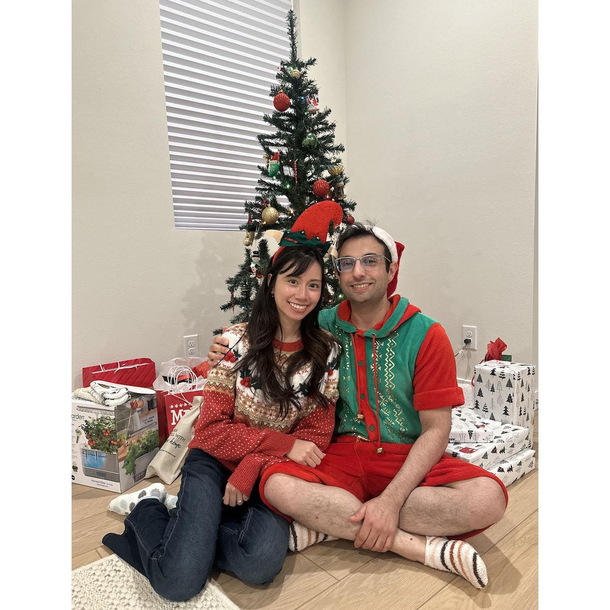 Our first Christmas together in our new home!