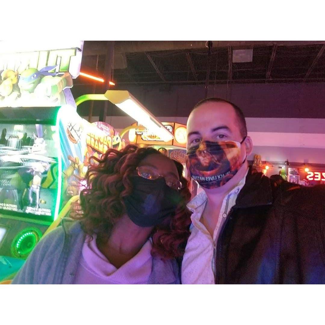 We went on double date with my now, maid of honor and her husband.