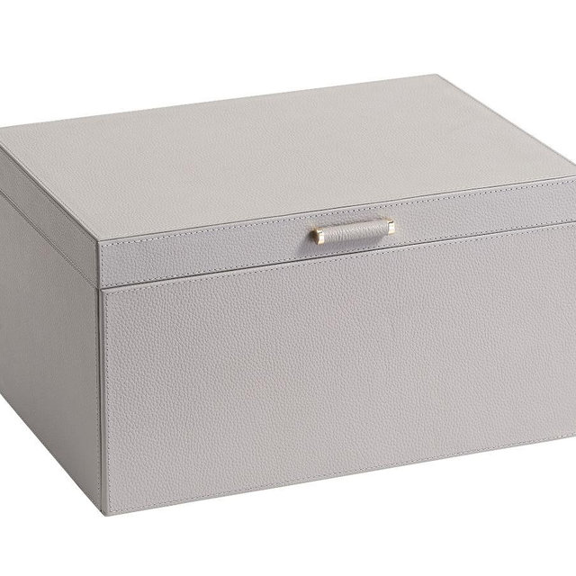 Quinn Jewelry Box, Large, Gray