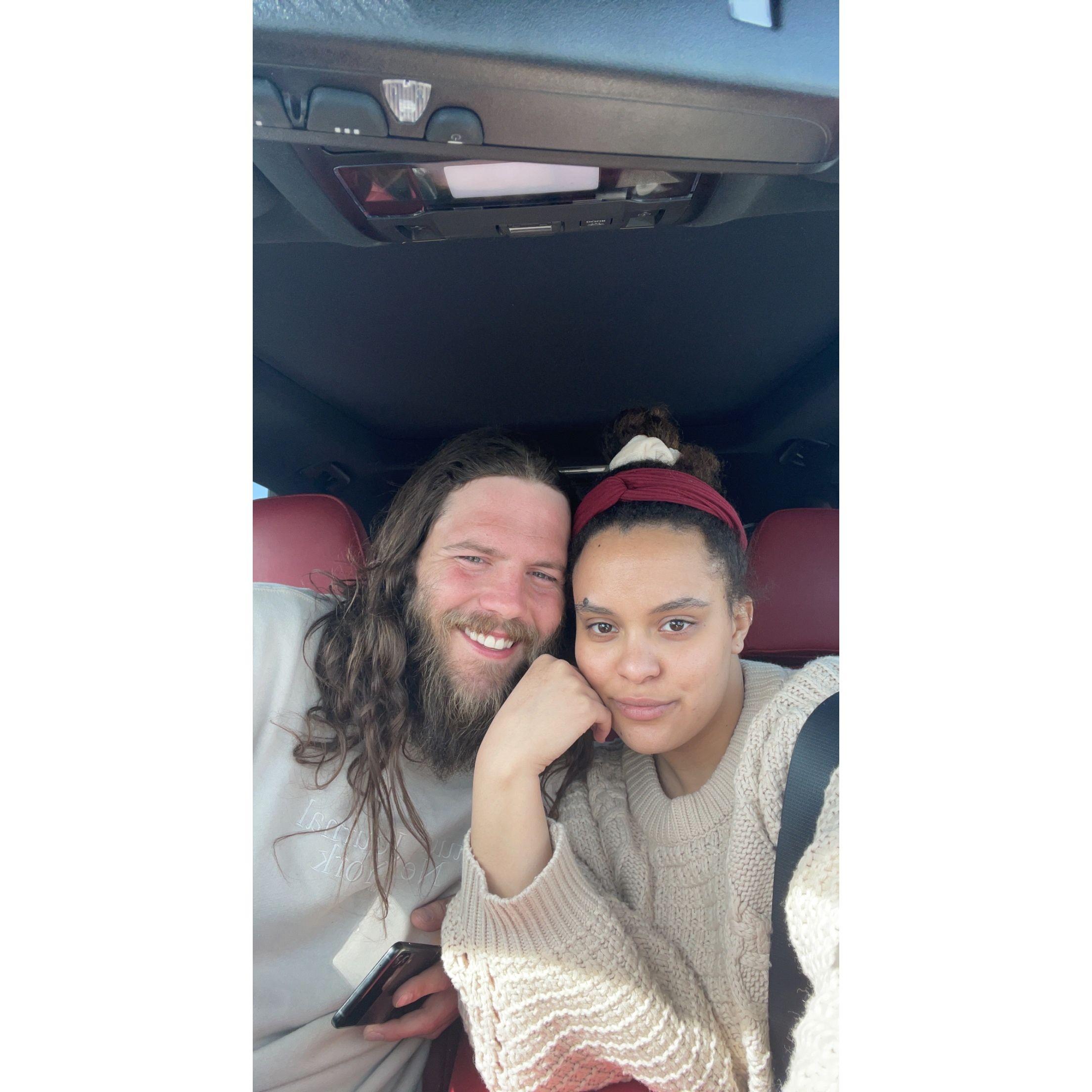 before a long drive. 1 April 2022.