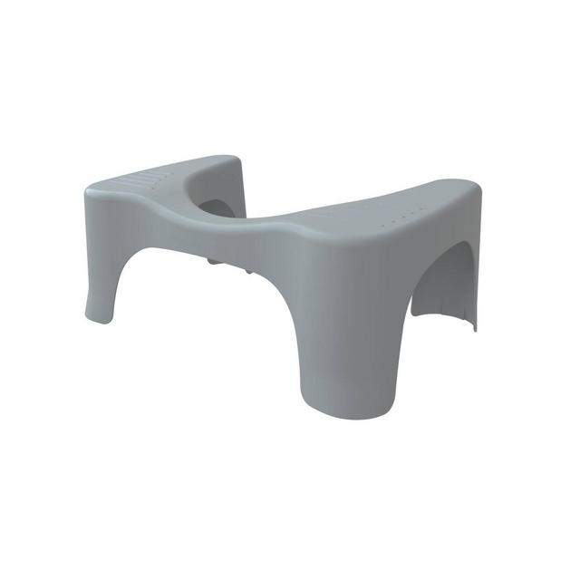7" Curve Toilet Stool Gray - Squatty Potty