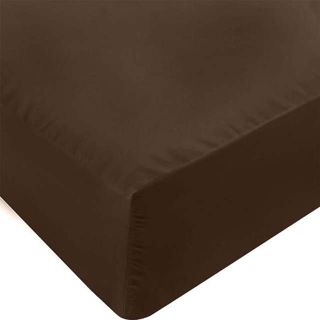 Utopia Bedding King Fitted Sheet - Bottom Sheet - Deep Pocket - Soft Microfiber -Shrinkage and Fade Resistant-Easy Care -1 Fitted Sheet Only (Brown)