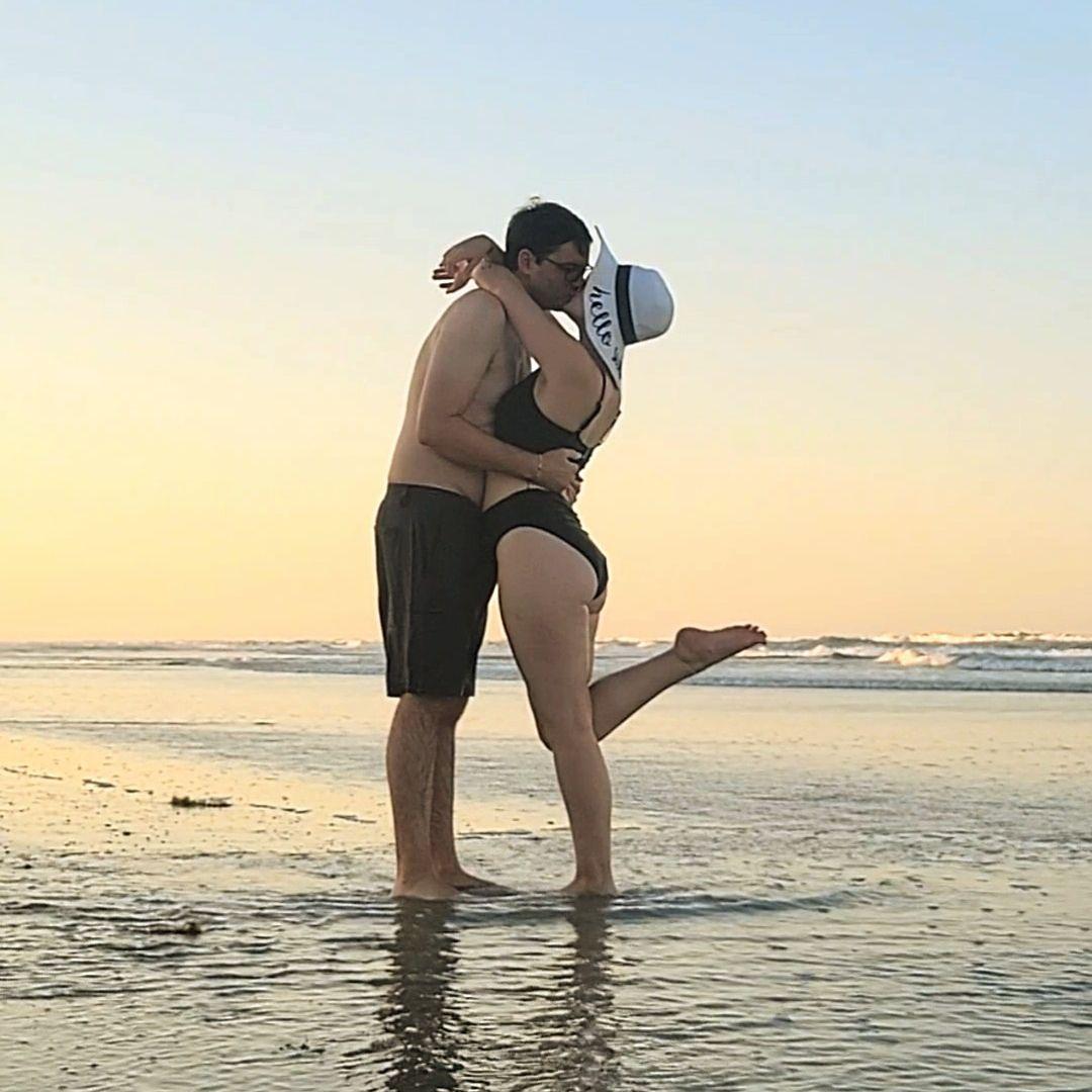 Us on New Symrna beach ~ 2023