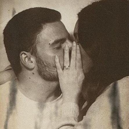 The photos we took after Chris proposed!