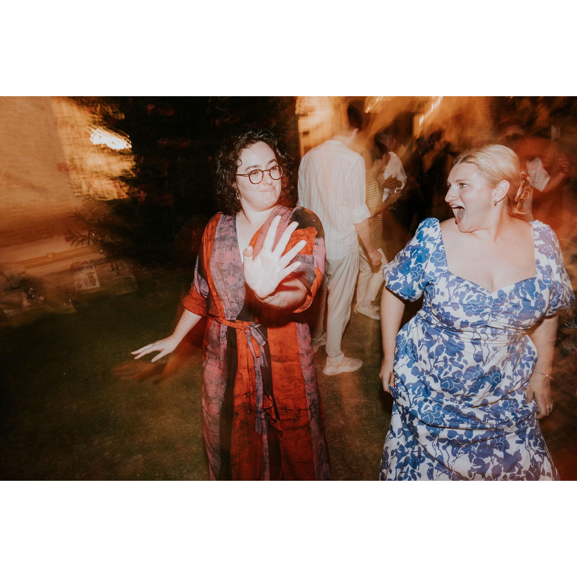 A tortellini-fueled dance floor moment in Italy.