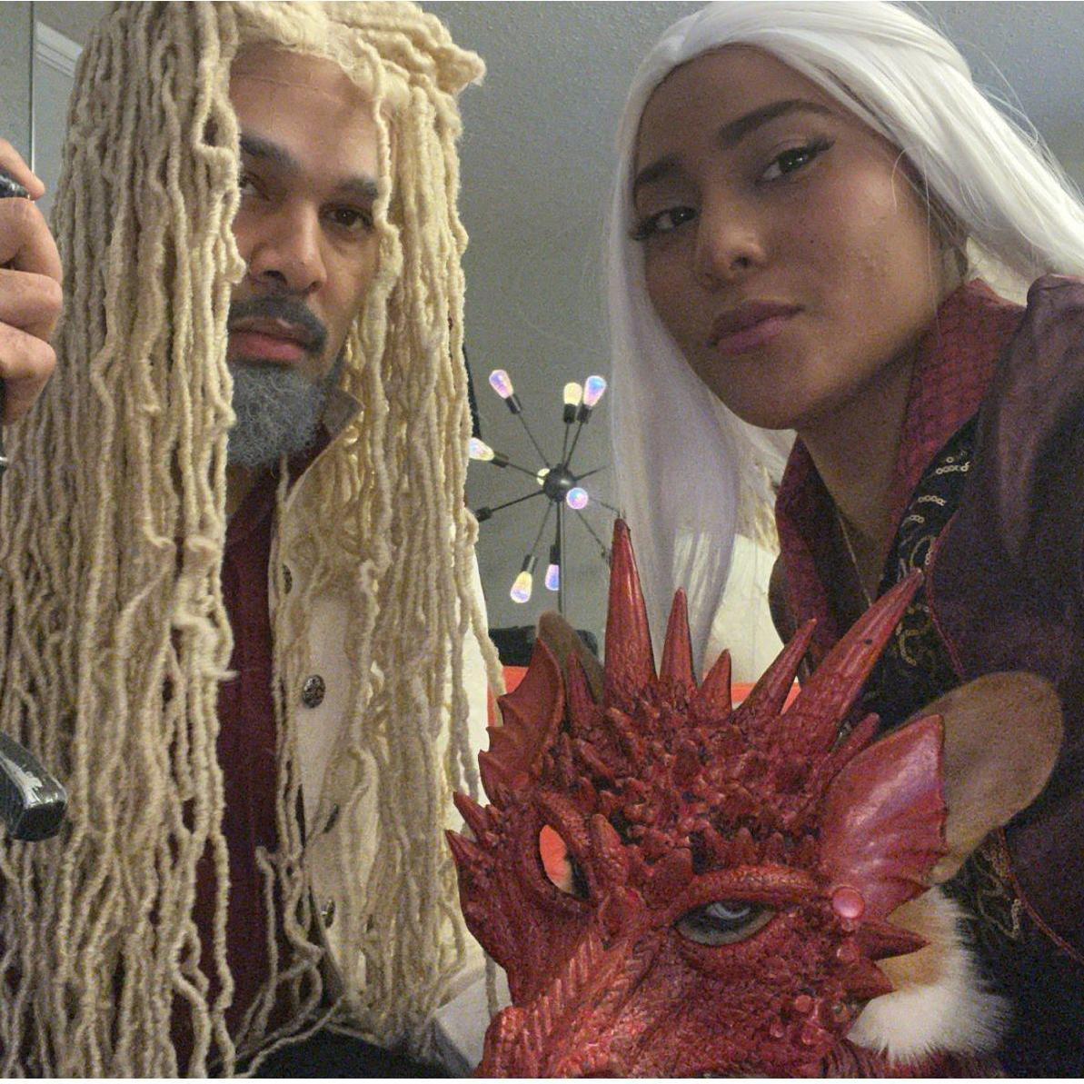 2022: Halloween in Minneapolis, Corlys Velaryon, Rhaenyra Targaryen and their dragon