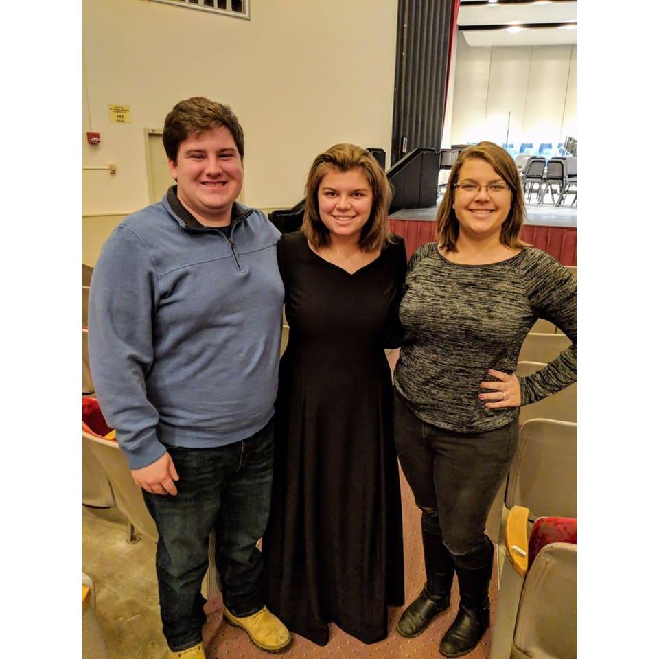 Visiting Alexis at college to see her perform