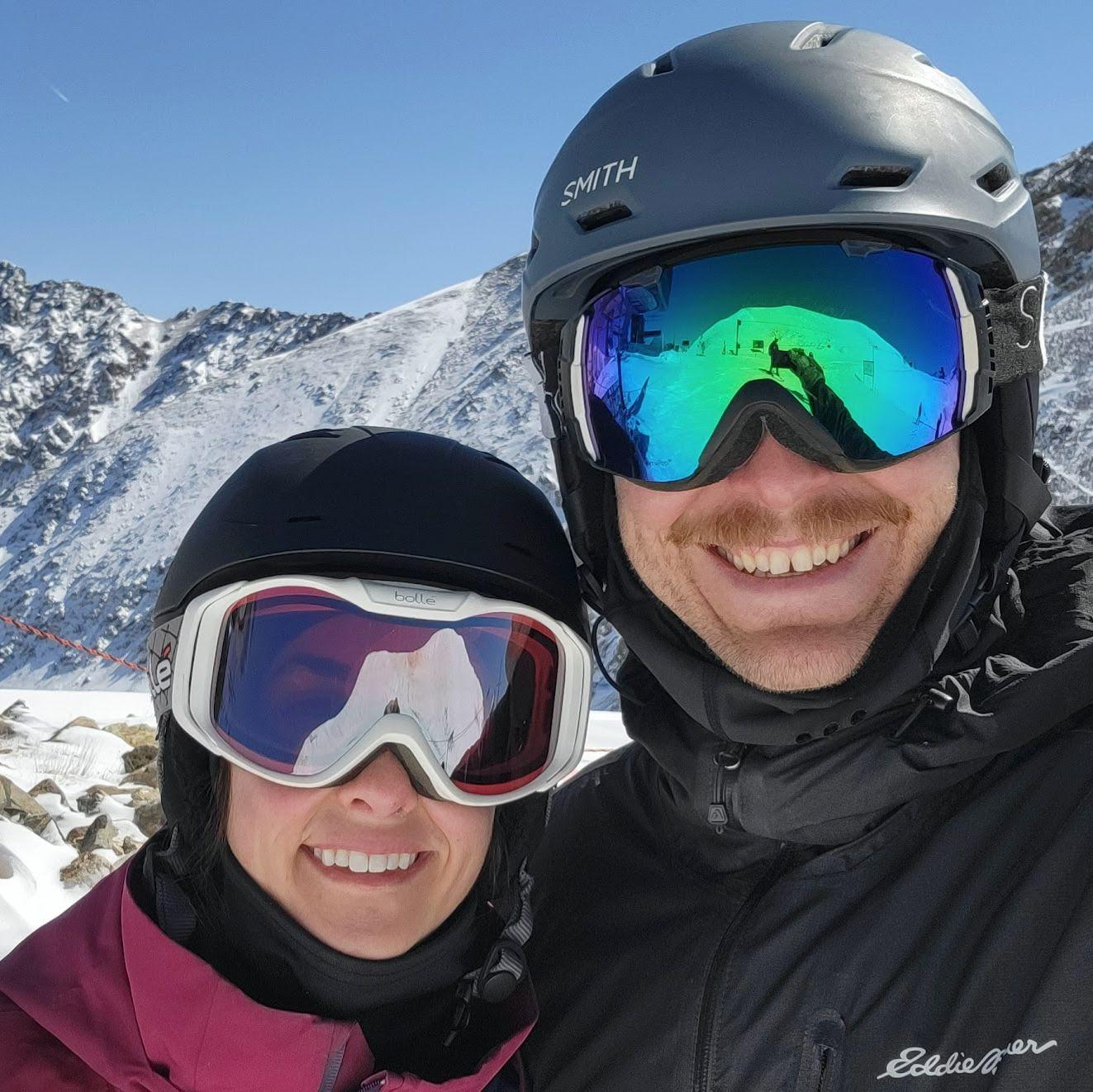 Skiing in April!