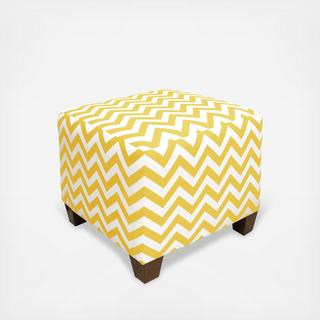 Chevron Square Ottoman