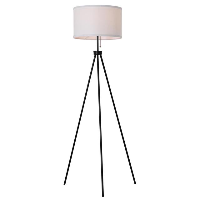 Mainstays 58" Metal Tripod Floor Lamp, Black