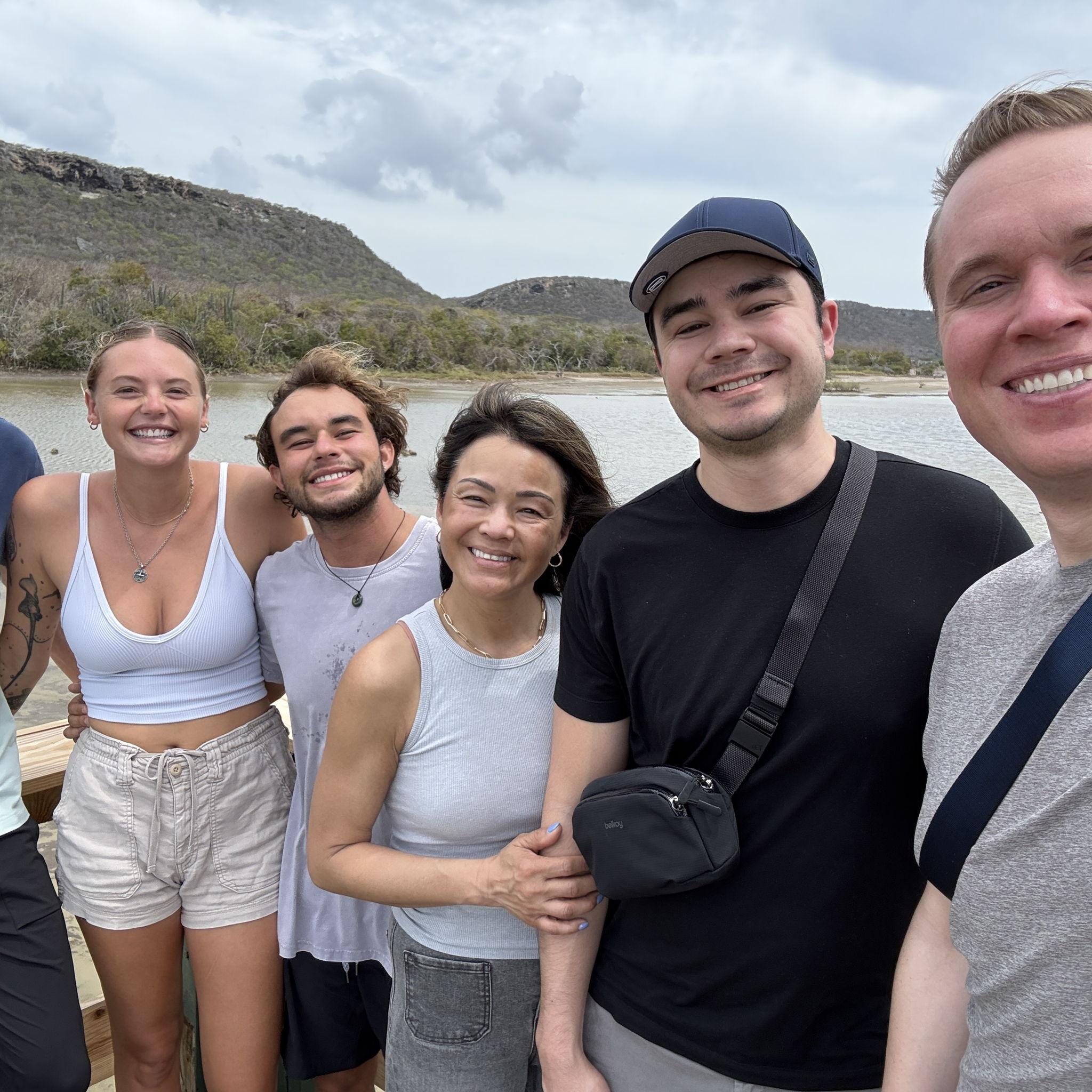 Seeing Al after many months away and meeting Tristen!