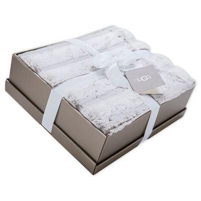 UGG® Wild Luxury Faux Fur Throw Blanket in Cashew