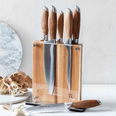 Schmidt Brothers Bonded Teak 7-Piece Knife Set