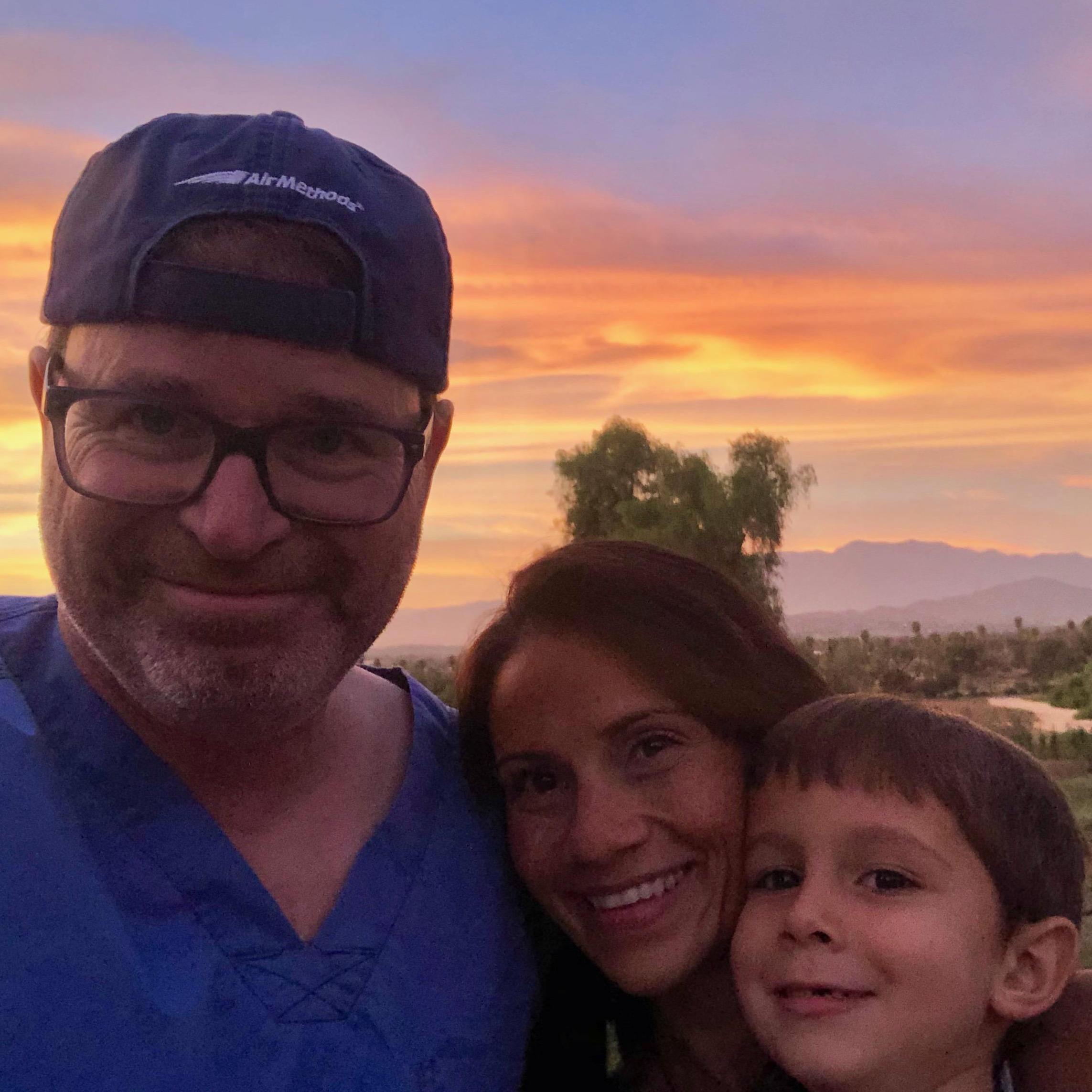 Watching the sun go down at the Pennington Ranch