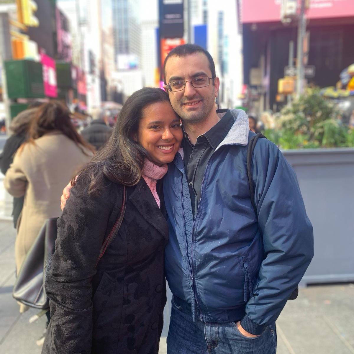 Our first date in NYC with Leo, Dom's brother